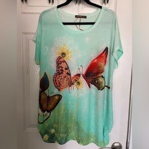 Beautiful new butterfly top